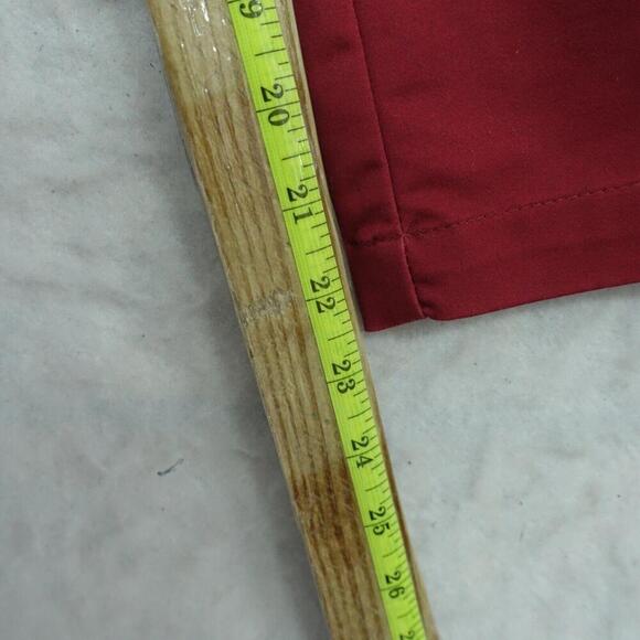 Dockers Metro Capri Pants Women's Size 12 Red Mid Rise Regular Fit Cotton Blend - Picture 4 of 8